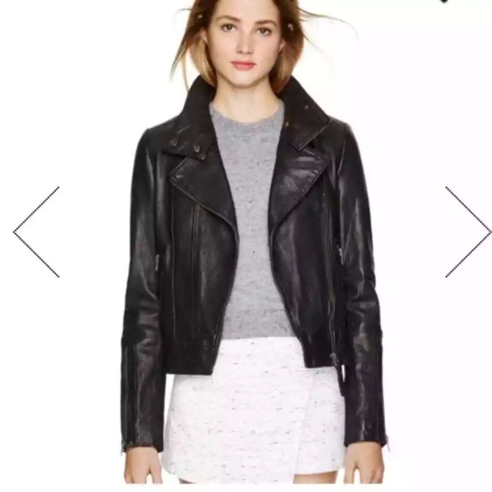 Mackage x Aritzia exclusive lamb leather jacket